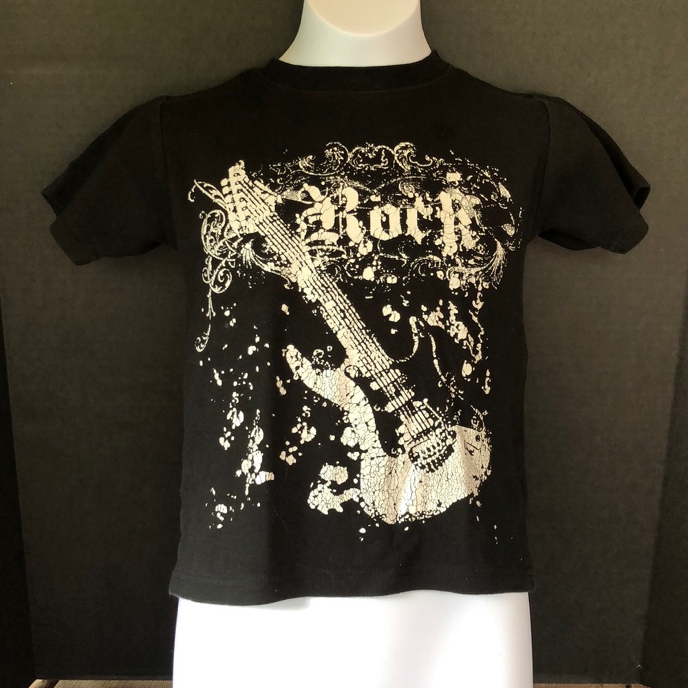 ROCK t shirt with electric guitar